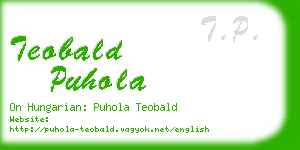 teobald puhola business card